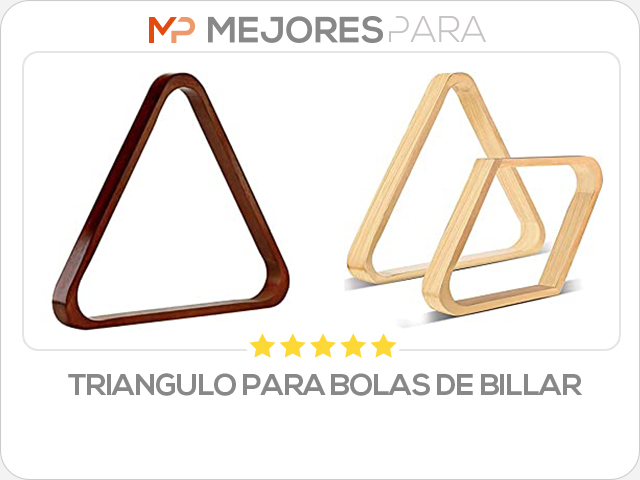 triangulo para bolas de billar