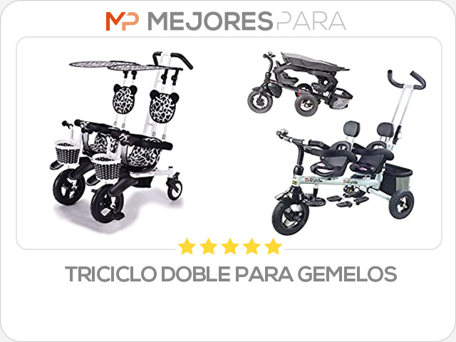 triciclo doble para gemelos