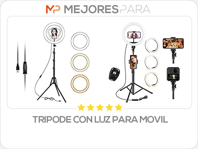 tripode con luz para movil