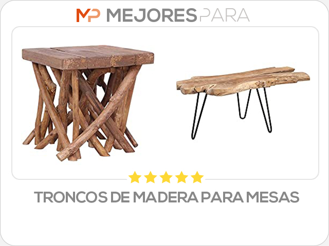 troncos de madera para mesas