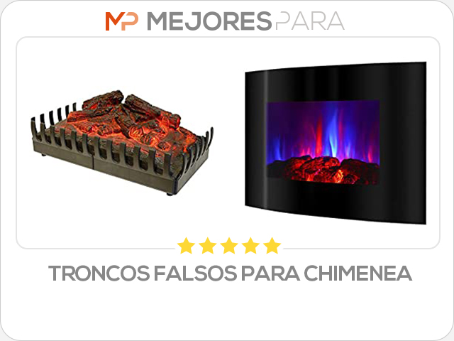 troncos falsos para chimenea