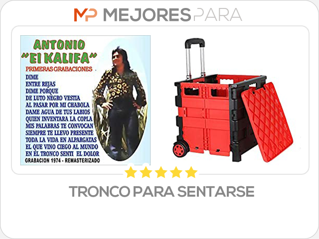 tronco para sentarse