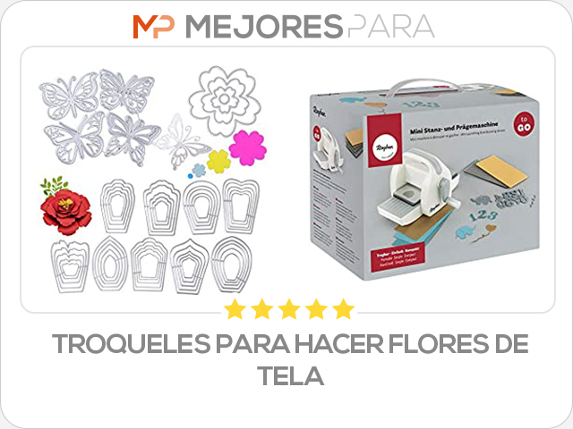 troqueles para hacer flores de tela