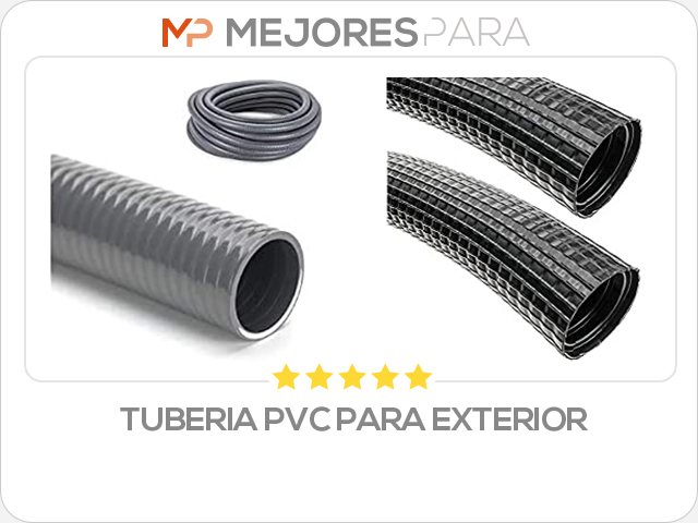 tuberia pvc para exterior