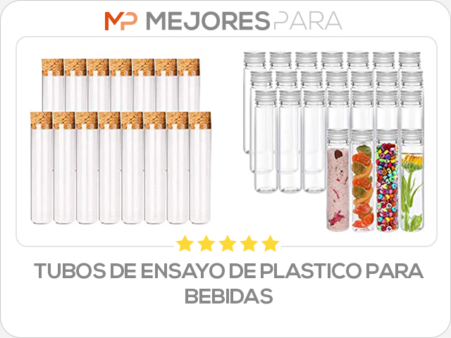 tubos de ensayo de plastico para bebidas