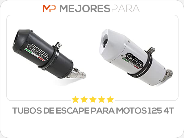 tubos de escape para motos 125 4t