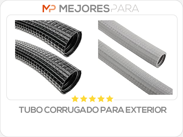 tubo corrugado para exterior