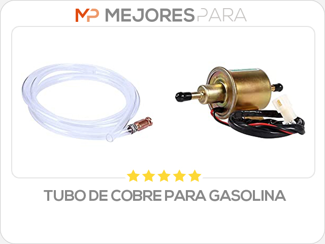 tubo de cobre para gasolina