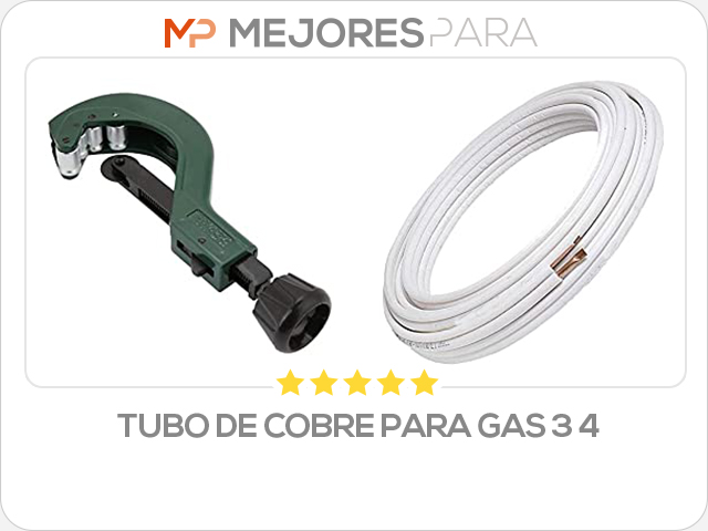 tubo de cobre para gas 3 4