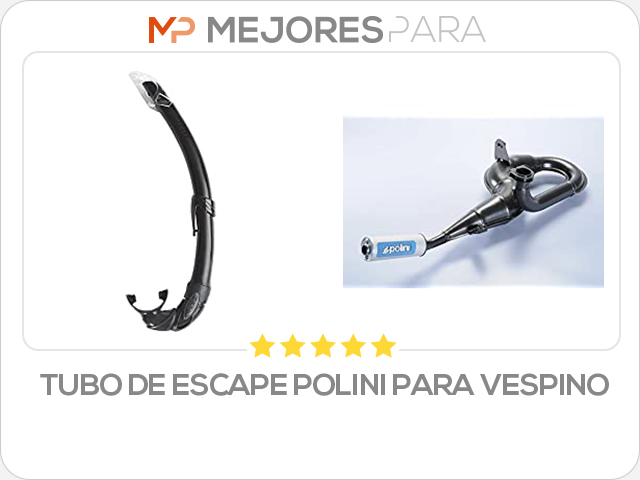 tubo de escape polini para vespino