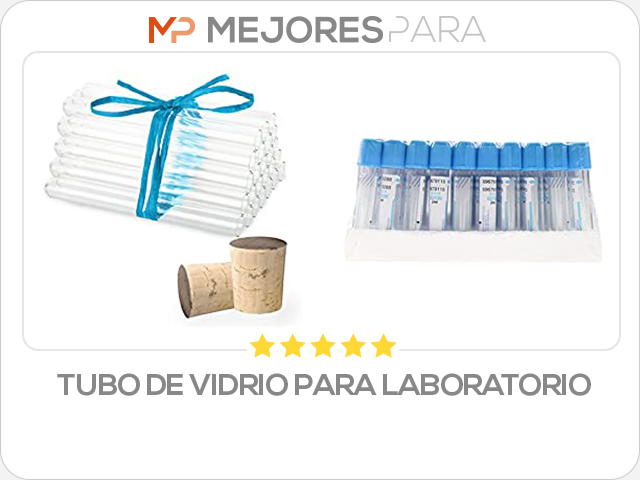 tubo de vidrio para laboratorio