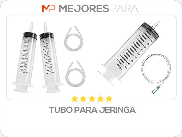 tubo para jeringa