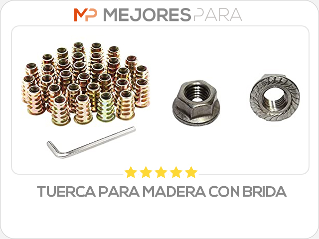 tuerca para madera con brida