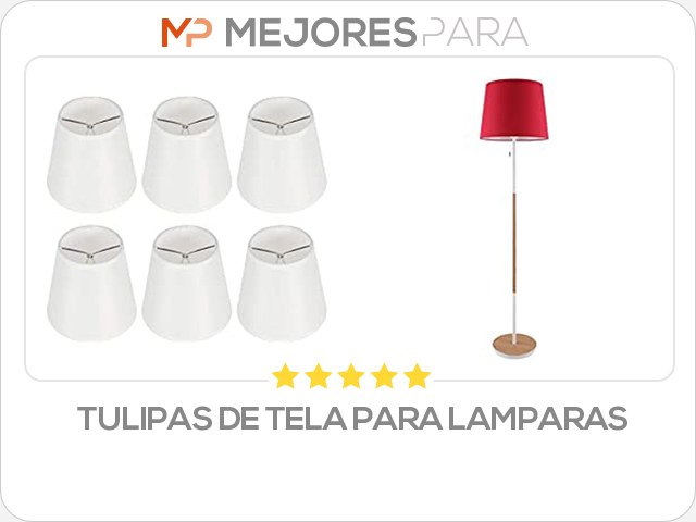 tulipas de tela para lamparas