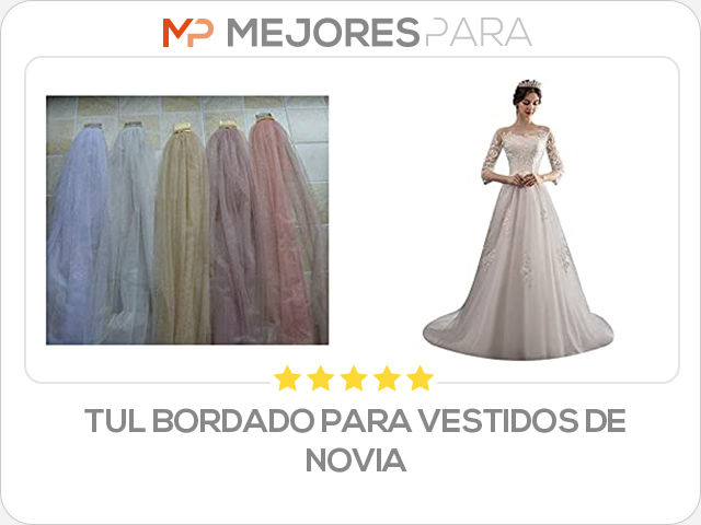 tul bordado para vestidos de novia