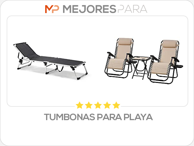 tumbonas para playa