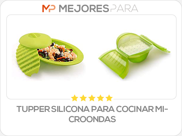 tupper silicona para cocinar microondas