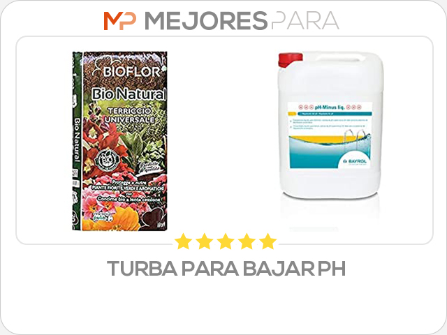 turba para bajar ph