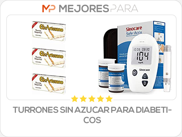 turrones sin azucar para diabeticos