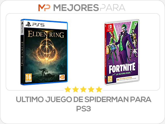 ultimo juego de spiderman para ps3