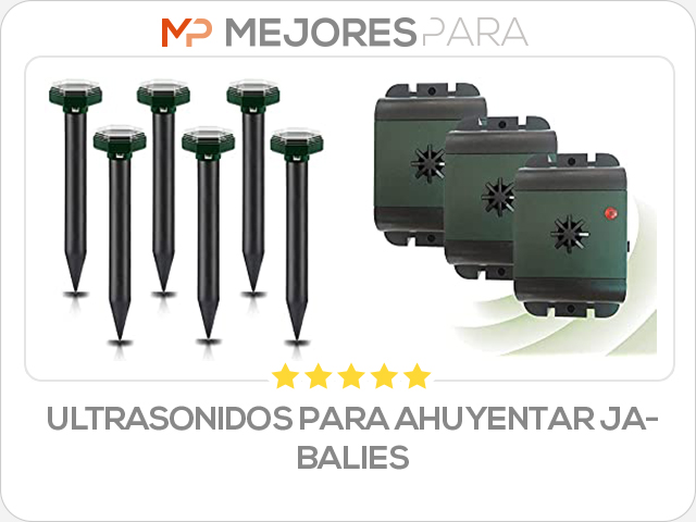 ultrasonidos para ahuyentar jabalies