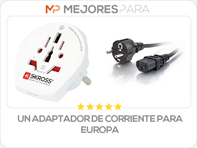 un adaptador de corriente para europa