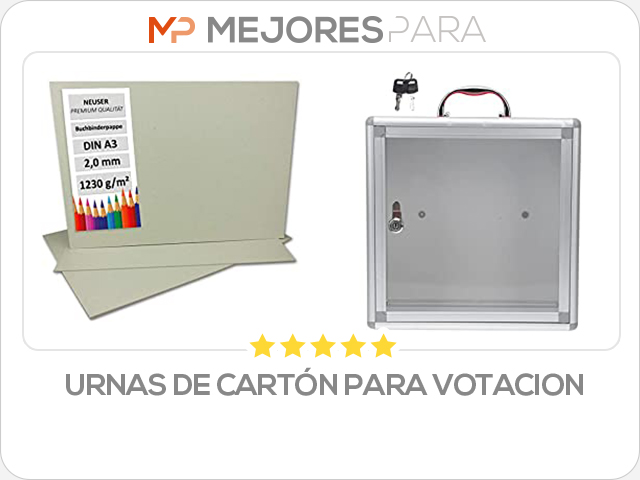 urnas de cartón para votacion