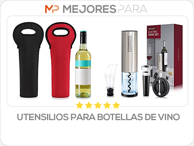 utensilios para botellas de vino