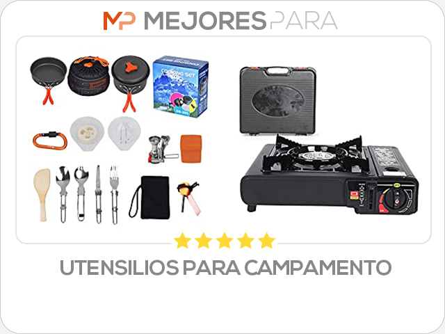 utensilios para campamento