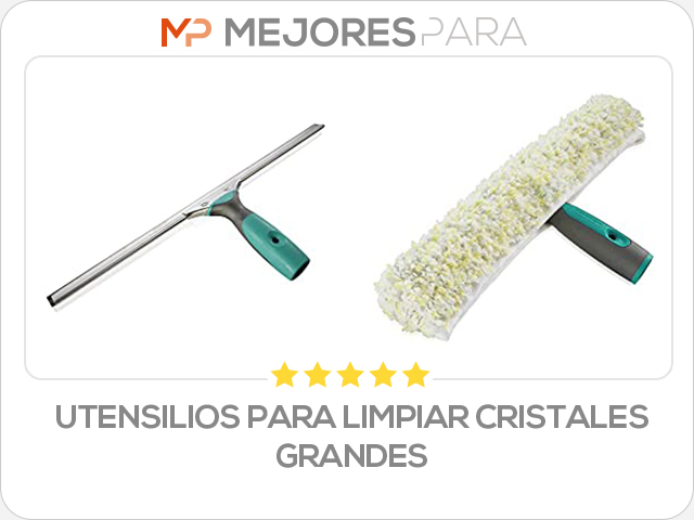 utensilios para limpiar cristales grandes