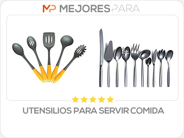 utensilios para servir comida