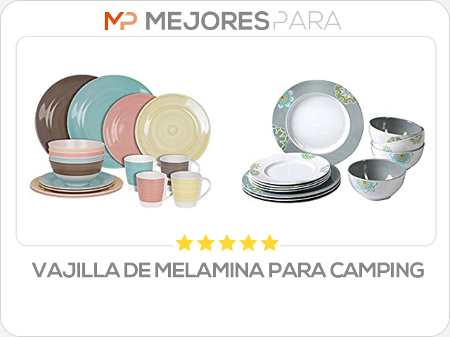 vajilla de melamina para camping