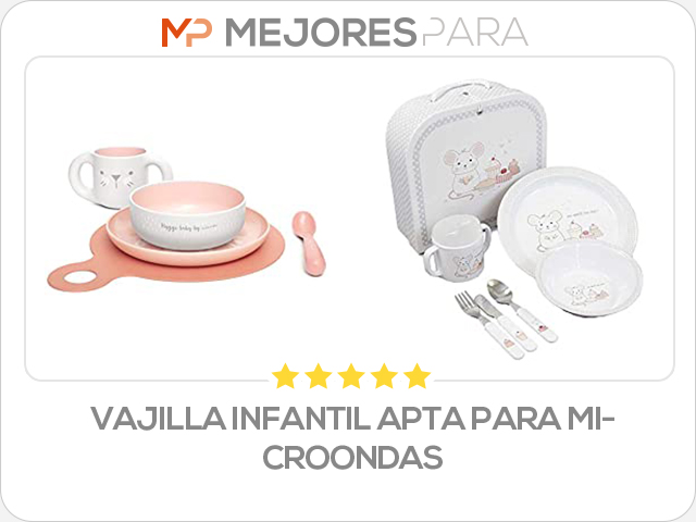 vajilla infantil apta para microondas