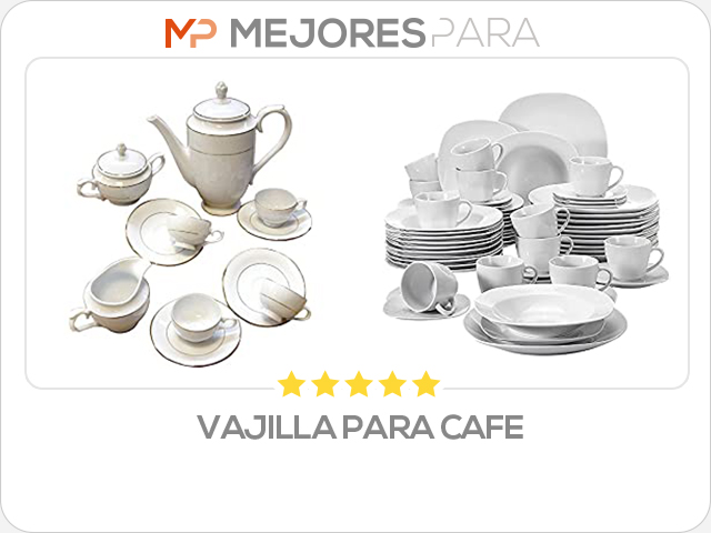 vajilla para cafe