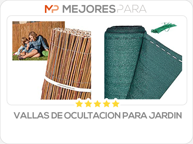 vallas de ocultacion para jardin