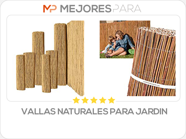 vallas naturales para jardin