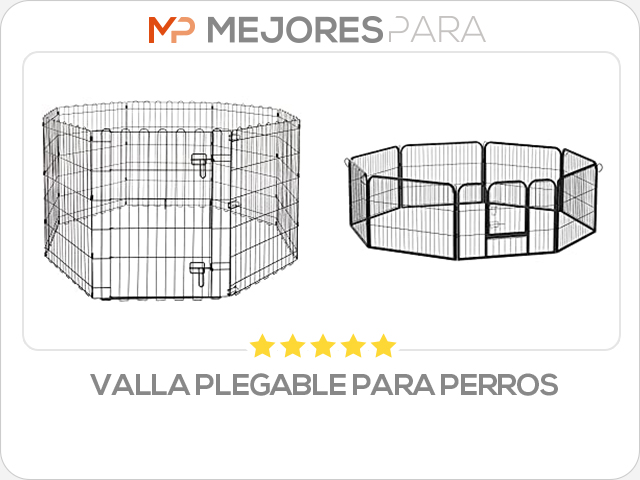 valla plegable para perros