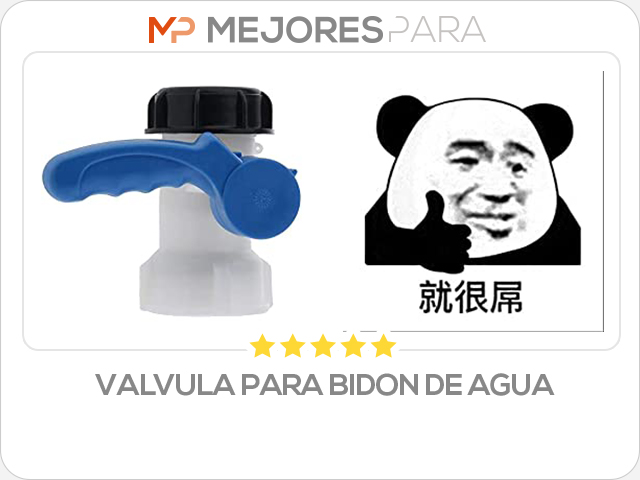 valvula para bidon de agua