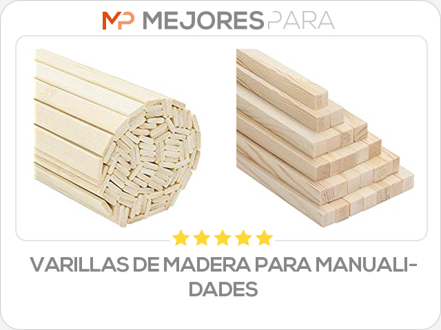 varillas de madera para manualidades