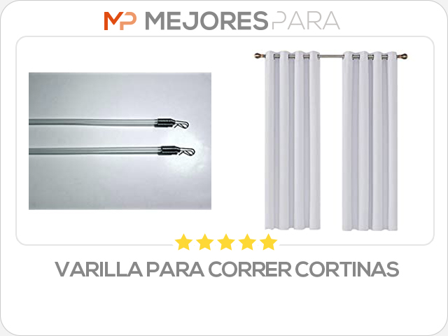 varilla para correr cortinas