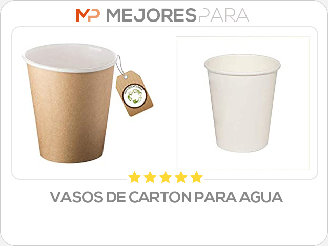 vasos de carton para agua