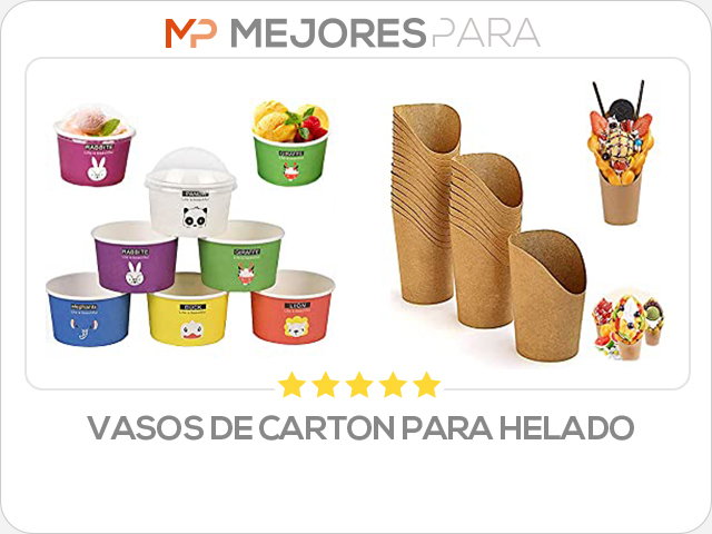 vasos de carton para helado