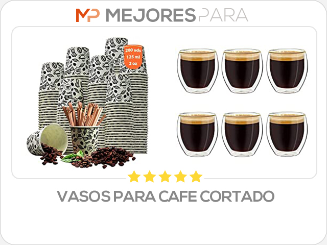 vasos para cafe cortado