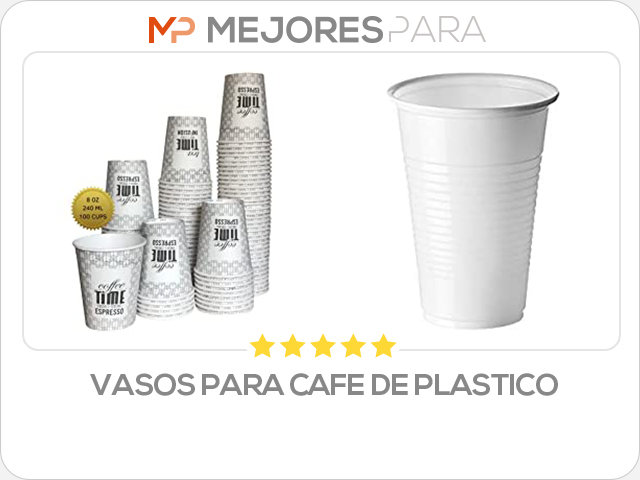 vasos para cafe de plastico