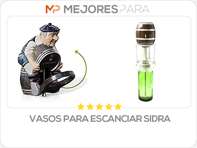 vasos para escanciar sidra