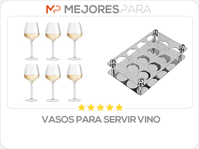 vasos para servir vino