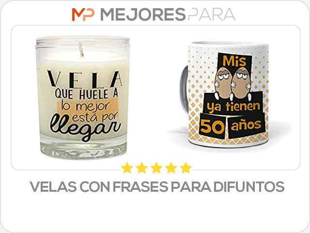 velas con frases para difuntos