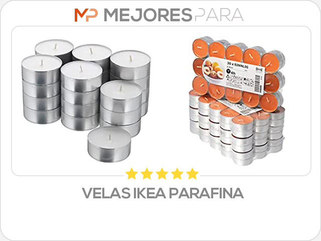 velas ikea parafina