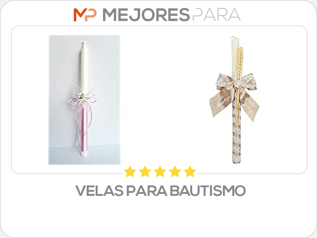 velas para bautismo