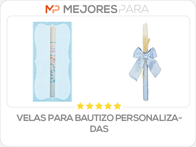 velas para bautizo personalizadas